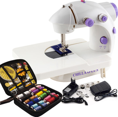 CHILLAXPLUS Sewing Machine for Home Tailoring with Table and 82 pcs Sewing Kit Electric Sewing Machine( Built-in Stitches 1)