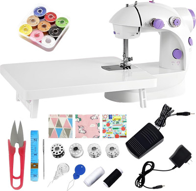 Onshoppy Mini Sewing Machine for Beginners with Color Thread Set & Accessories Kit Electric Sewing Machine( Built-in Stitches 1)