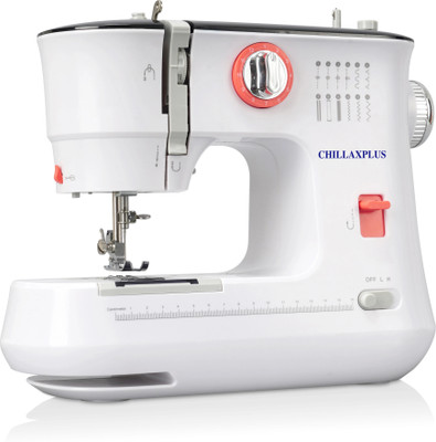 CHILLAXPLUS Sewing Machine for Home Tailoring with Pico Presser Foot Electric Sewing Machine( Built-in Stitches 12)