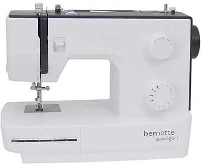 Bernette sew&go 1 Automatic Zig-Zag 70 Watt | 30 Stitch Functions Electric Sewing Machine( Built-in Stitches 10)
