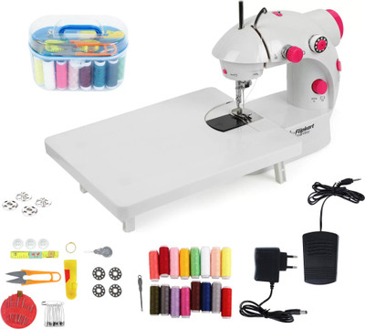Flipkart SmartBuy Portable Mini Sewing Machine with Extension Table And Sewing Kit, Dual Speed Electric Sewing Machine( Built-in Stitches 1)