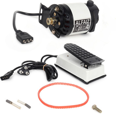 Al-Faiz PREMIUM Mini Sewing Machine Motor With Foot Pedal(small in size) copper wiring Electric Sewing Machine( Built-in Stitches 100)