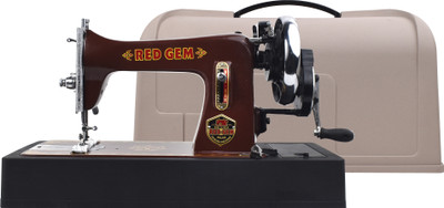 RED GEM With Cover Manual Sewing Machine( Built-in Stitches 1)