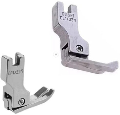 LYSOO Combo Set- CR1/32N & CL1/32N Compensating Presser Foot for Industrial Single Needle Sewing Machine with High Shank(Pack of 2)