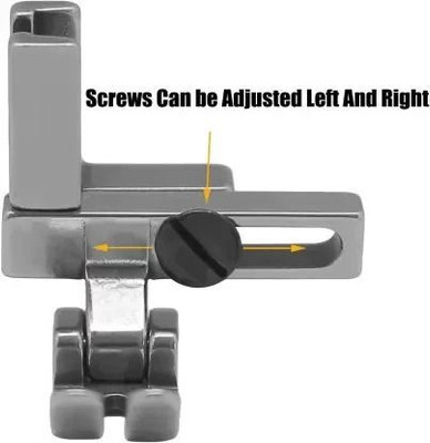 ONUS Sewing Machine Presser Foot T3 Adjustable Cording, Regular, Zipper Presser Foot T3 Presser Foot 3 In 1 Adjustable Left Right Universal Small Metal Presser Foot with High Shank(Pack of 1)