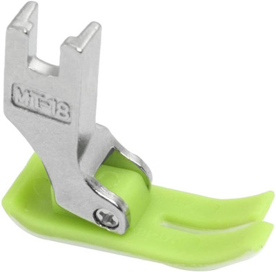 LYSOO MT18 Presser FOOT Green White Teflon for Single Needle Lock-Stitch Machines for Industrial Machines ONLY with Low Shank(Pack of 1)