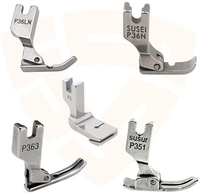 SSS COMBO OF 5 PRESSER FOOTS, P36LN, P36N, P363, P351, P5 FOOT INDUSTRIAL SEWING MACHINE PRESSER FOOTS with High Shank(Pack of 5)