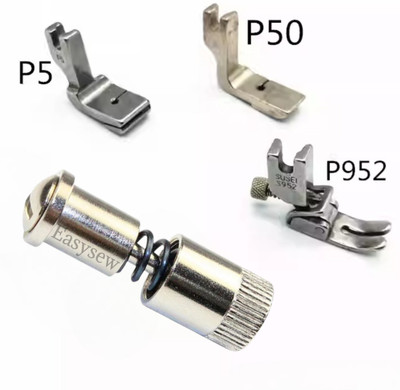SSS Combo Set P50 Presser Foot, P5 Foot, P952 Presser Foot,Quick Change Screw Flat presser foot with High Shank(Pack of 3)