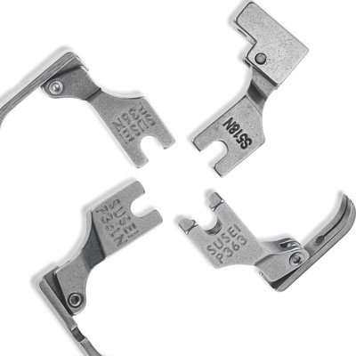 LYSOO Combo (4-Pack)– P36N, P36LN, P363, S518N Zipper Presser Feet for Sewing Machines Precision Stitching & Tailoring with High Shank(Pack of 4)