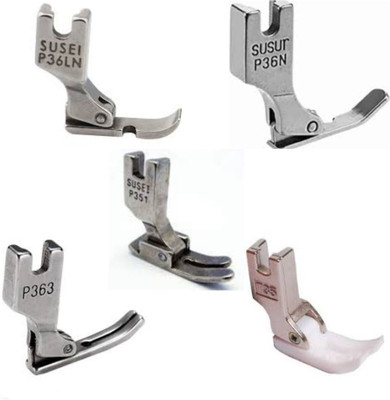 jsc Combo Set - P36LN, P36N, P363, P351, T35 Presser Feet for Sewing Machine | High-Quality Industrial Sewing Accessories with High Shank(Pack of 5)