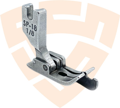 SSS SP-18 1/8 3.2mm Industrial Sewing Machine Hinged Presser Foot with Right Guide 3.2mm Presser Foot With Guide Single Needle Lock-Stitch Sewing Machine with High Shank(Pack of 1)