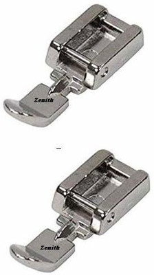 ZENITH Narrow Zipper Foot Stitch for All Automatic Sewing Machines Pressure Feet for Singer Brother Usha with Low Shank(Pack of 1)