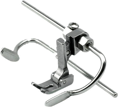 Wiselife P723(S521)Stainless Steel Presser Foot with Left-Right Guide Bars for Tailoring &Stitching | Suitable for Industrial Single Needle Lockstitch Sewing Machines with Low Shank(Pack of 1)