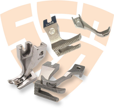 Wotel U192-U193 Right&Left Toe Zipper Foot &Standard Walking Foot KP-19070-3 3SET Right&Left Toe Zipper Foot &Standard Walking COMBO PRESSER FOOT with High Shank(Pack of 3)
