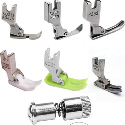 Wotel COMBO SET P36LN FOOT , P36N FOOT, P351 FOOT, P363 FOOT MT18 FOOT, T35 FOOT, QUICK CHANGE SCREW for All Sewing Machines Parts with High Shank(Pack of 6)