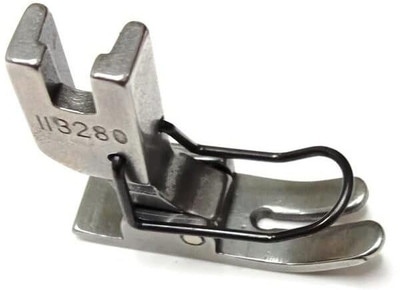 EASYSEW GTC-113280 Pressure Foot with Guard Hinge Flat Presser Foot presser foot with High Shank(Pack of 1)