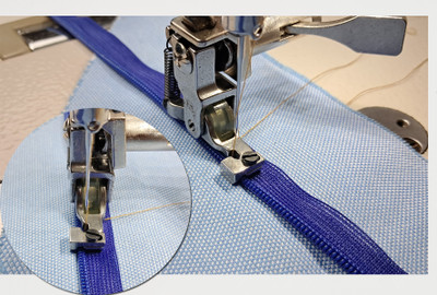 Tyko Adjustable Roller Zipper foot, Zipper and Piping Presser Foot with High Shank(Pack of 1)