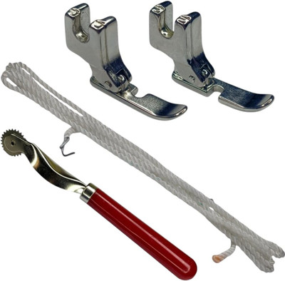Cylone And Sons Sewing Machine Presser Foot Set with Seam Ripper and Starter Thread, 4 Pieces Sewing Kits and tools with Snap-On(Pack of 2)