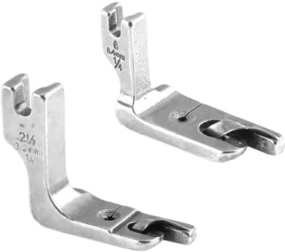 EASYSEW 1/4 & 1/8 (Combo) Rolled Hemmer Presser Foot Industrial Sewing Machine with High Shank(Pack of 2)