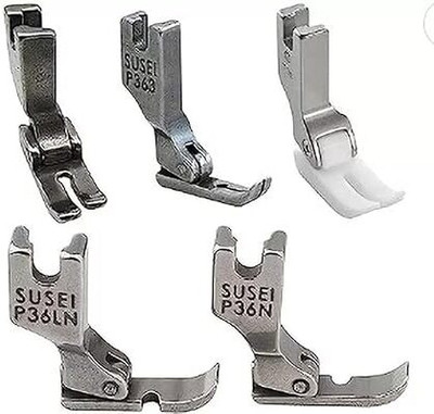 SSS All Tailor High Speed Industrial Sewing Machine and Umbrella Sewing Machine Parts Tailor Presser Foot Number P351, T35, P363, P36LN, and P36N with High Shank(Pack of 5)