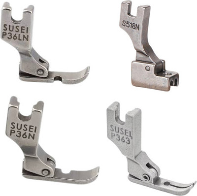 Wotel P36L, P36N, P363, S518N Zipper Presser Foot Industrial Single Sewing Machine KIT presser foot with High Shank(Pack of 4)