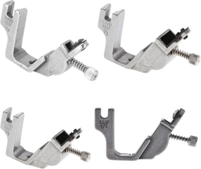 Best Quality S537 1/2, 1/4, 1/8 & 3/16 Elastic Shrining Presser Foot with Low Shank(Pack of 4)