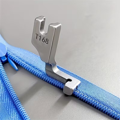 Queed Industrial Invisible Zipper Presser Foot (T168/S518L) Pressure foot with High Shank(Pack of 1)