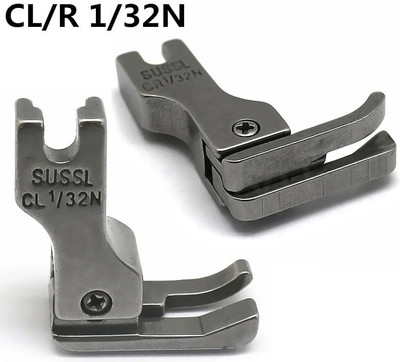 LYSOO Combo Set - CR1/32N & CL1/32N Right & Left Compensating Presser Foot for Industrial Single Needle Lockstitch Sewing Machine with High Shank(Pack of 2)