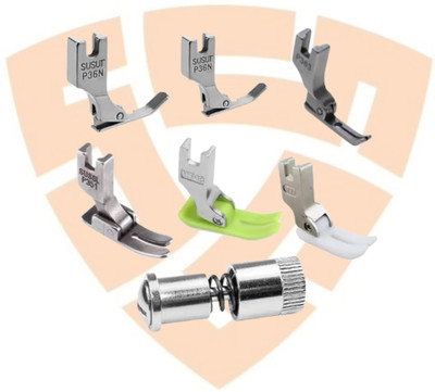 SSS PRESSURE FOOT P351,T35,P363,P36LN,AND P36N(COMBO SET) PRESSERS FOOT & QUICK CHANGE SCREW DEVICE (Pack of 7) with High Shank(Pack of 6)