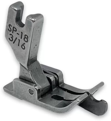 SSS SP-18 3/16 Industrial Sewing Machine Hinged Presser Foot with Right Guide suitable for Industrial Single Needle Lockstitch Sewing Machine with High Shank(Pack of 1)