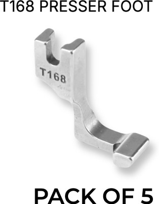 SSTECH T168/S518L Invisible Zipper Presser Foot Industrial Sewing Machine (Left Side) PRESSER FOOT with High Shank(Pack of 5)