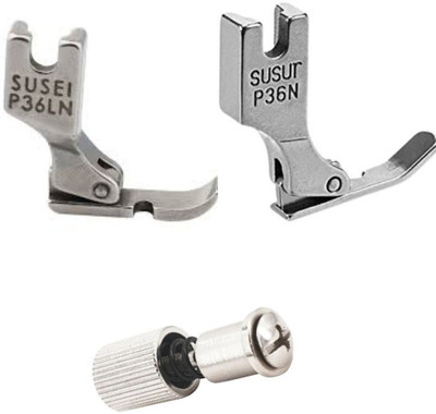 LYSOO P36LN & P36N ZIPPER FOOT LEFT-RIGH, QUICK CHANGE SCREW INDUSTRAIL SEWING KIT Zipper Presser Foot with High Shank(Pack of 2)