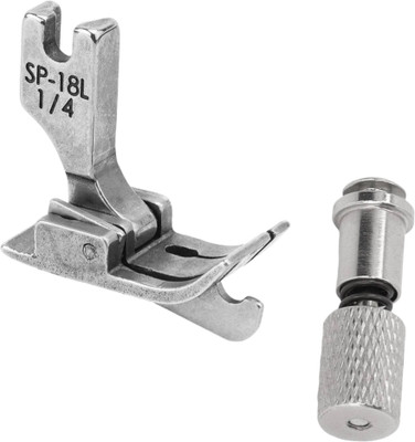 SSS SP-18 1/4 INDUSTRIAL SEWING MACHINE HINGED PRESSER FOOT AND QUICK CHANGE SCREW DEVICE FOR SEWING MACHINE KIT with High Shank(Pack of 2)