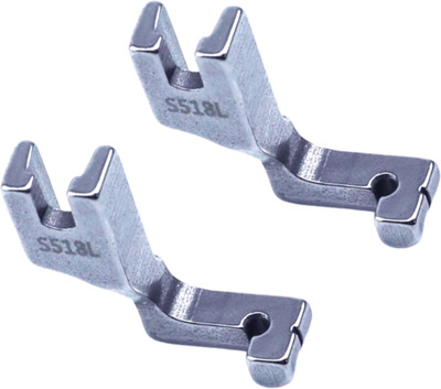 SSS S518L Invisible Zipper Presser Foot, All-steel S518L invisible zipper unilateral zipper presser foot presser foot with High Shank(Pack of 2)
