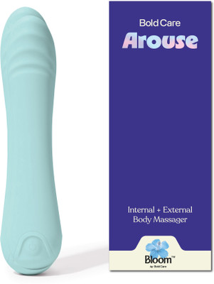 Bloom Internal + External Massage Internal plus External Massager, Stress Relief & Relaxation, 10 Vibrations Massager(Blue)