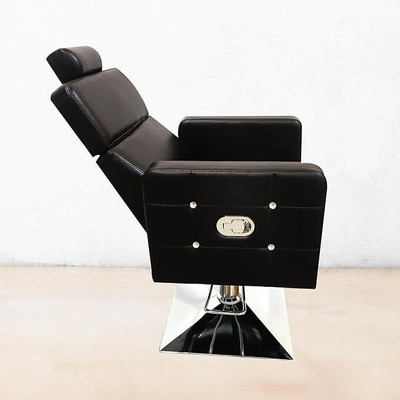 MikeaInfo Black 4 diamond chair With Designing adjustable Styling Chair(Black)