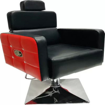 MikeaInfo Global Enterprises Beauty Parlour/Salon/Barber/Cutting/Makeup/Makeover Chair with Push Back System Styling Chair(Black)