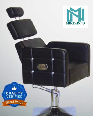 MikeaInfo Black 4 diamond chair With Designing adjustable Styling Chair(Black)