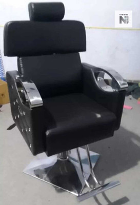 NexoMikea Styling Chair with Leg Rest(Black)