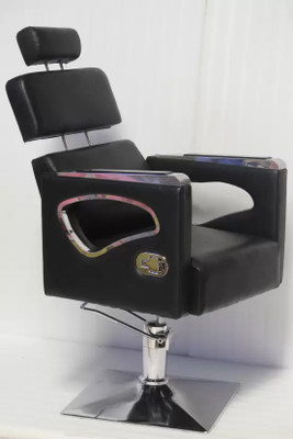 MikeaInfo Global Enterprises Mayur Handle Designing Salon chair Styling Chair(Black)