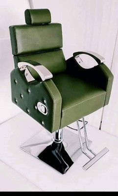 choudhary enterprises Parlour Salon/Barber/Cutting/Makeup Chair with Push Back Back(Red) Massage Chair Styling Chair with Leg Rest(Black, Green)