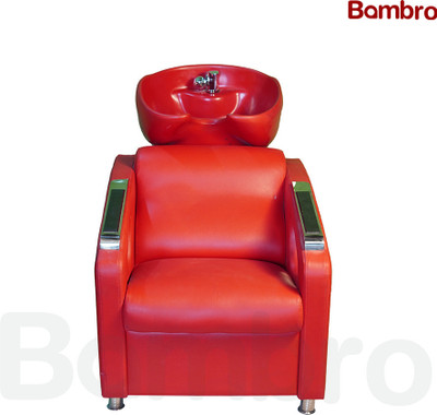 BAMBRO Mayur Shampoo Station Red with Red Sink Shampoo Chair(Red)