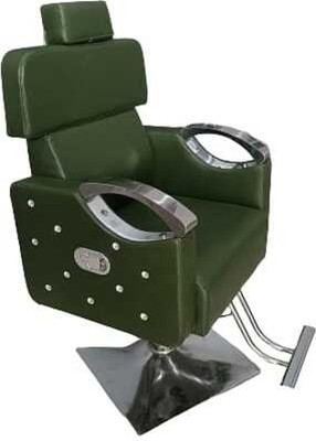 RNinteriors Shampoo Chair with Leg Rest(Green)
