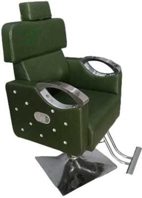 MikeaInfo Styling Chair with Leg Rest(Green)