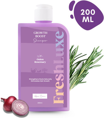 FreshLuxe Onion & Rosemary Shampoo | Hair-Fall Control & Growth 200ml(200 ml)