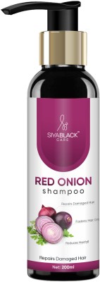 SIYA BLACK Onion Hair Growth Shampoo Reduces Split Ends & Frizz, Repairs Dry & Damaged(200 ml)