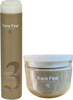 KERA FINE SHAMPO AND MASK COMBO PACK OF 2(500 ml)