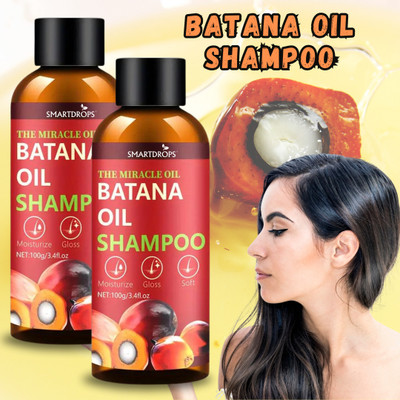 smartdrops Batana Oil Shampoo For Smooth And Silky Hair | Controls Frizz Shampoo | Shampoo-(200 ml)