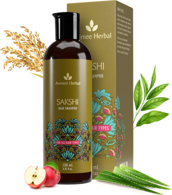 Avimee Herbal Sakshi Hair Shampoo | Deep Cleaning | Aloe, Apple Cider, Rice Protein(200 ml)