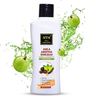 NTN Amla Areetha Shikakai Herbal Shampoo With Aloevera(415 ml)